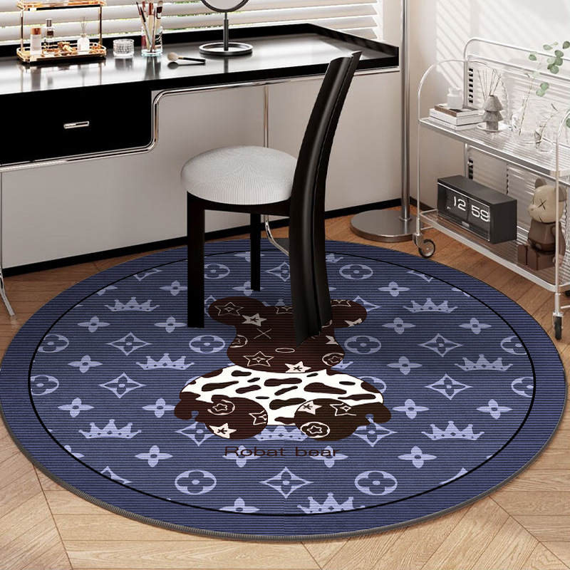 bearbrick round foldable round cartoon floor mat