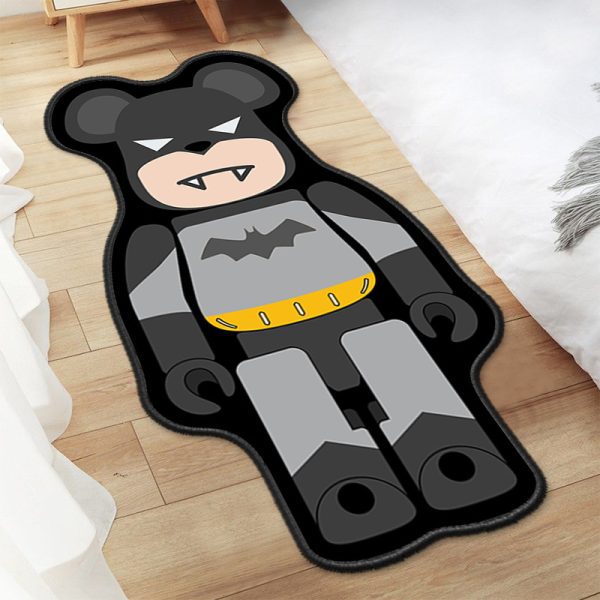 Creative bearbrick building block bear shaped floor mat