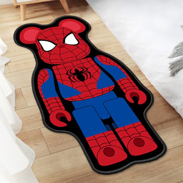 Creative bearbrick building block bear shaped floor mat