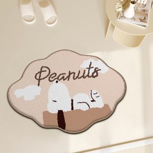 Cartoon Snoopy cute imitation cashmere absorbent bath mat