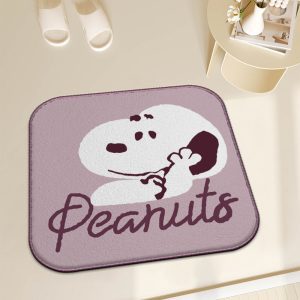 Cartoon Snoopy cute imitation cashmere absorbent bath mat