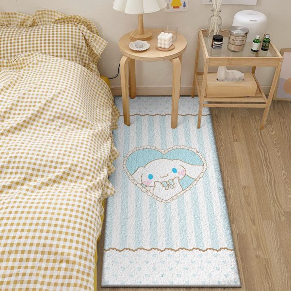 Cinnamoroll cartoon cute soft sticky comfortable girl imitation cashmere floor mat