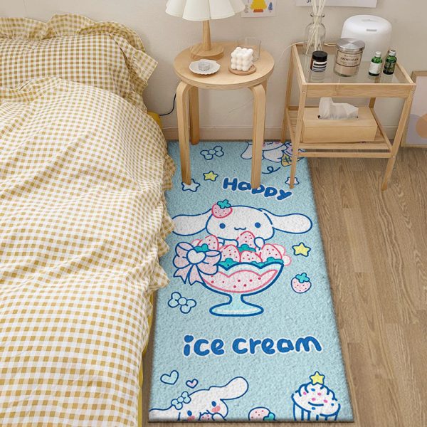 Cinnamoroll cartoon cute soft sticky comfortable girl imitation cashmere floor mat