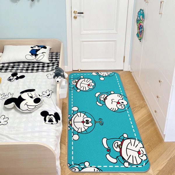 Doraemon cartoon cute anime imitation cashmere floor mat