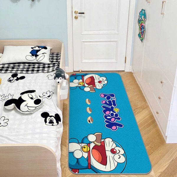 Doraemon cartoon cute anime imitation cashmere floor mat