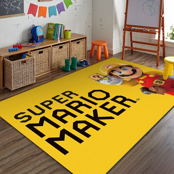 Cartoon Mario game sports carpet floor mat