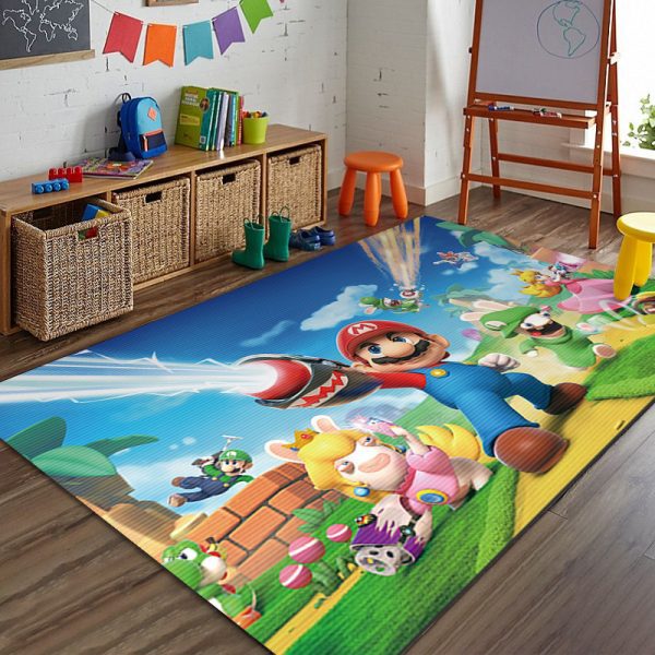 Cartoon Mario game sports carpet floor mat