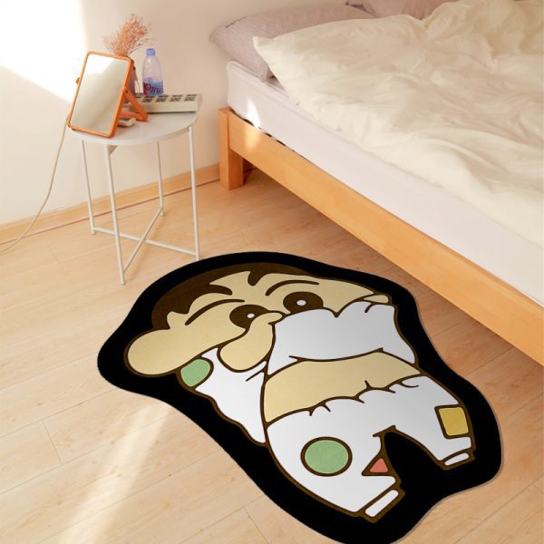 Crayon Shin-chan new anime cartoon crystal velvet non slip bath mat