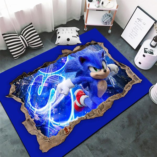 Sonic the Hedgehog cartoon trend sells non-slip floor mat