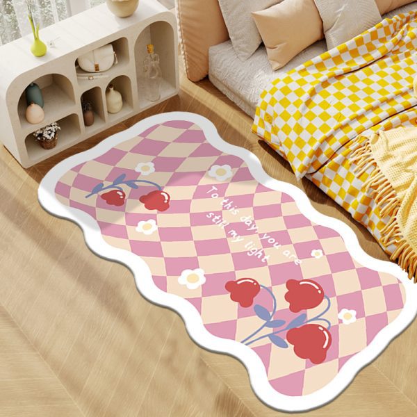 Imitation cashmere comfortable skin-friendly cute floor mat