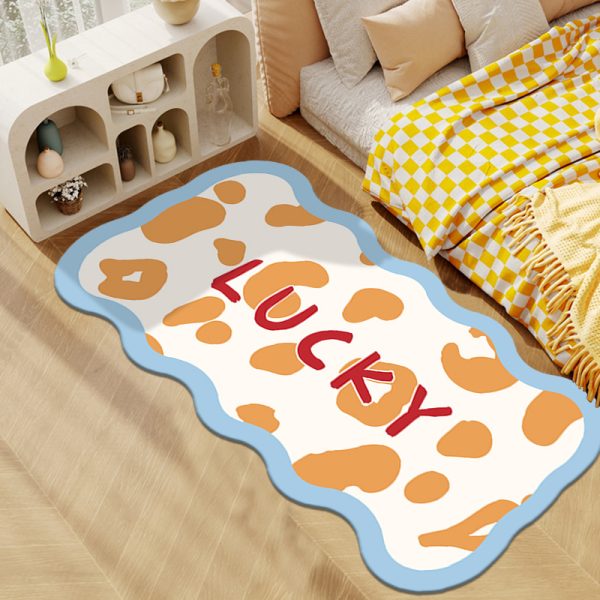 Imitation cashmere comfortable skin-friendly cute floor mat