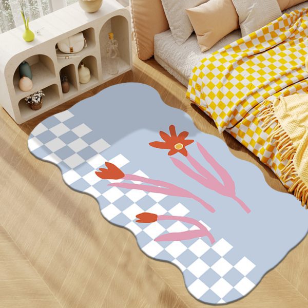 Imitation cashmere comfortable skin-friendly cute floor mat