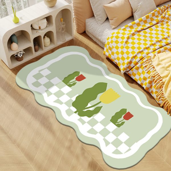 Imitation cashmere comfortable skin-friendly cute floor mat