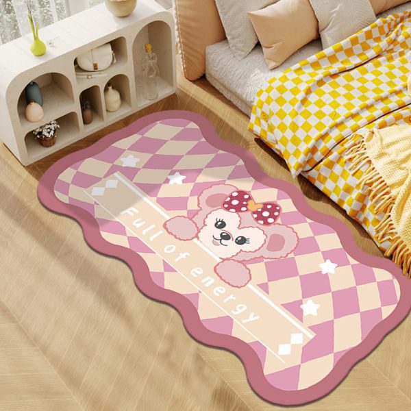 Imitation cashmere comfortable skin-friendly cute floor mat