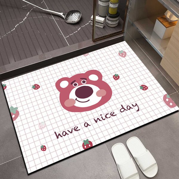 Lotso soft absorbent quick-drying cute bath mat