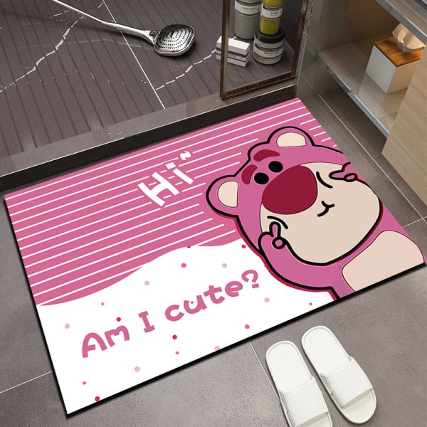 Lotso soft absorbent quick-drying cute bath mat