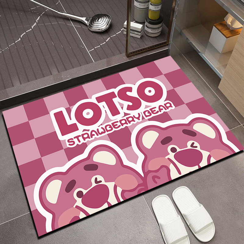 Lotso soft absorbent quick-drying cute bath mat