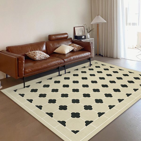 Vintage minimalist French dirt-resistant floor mat