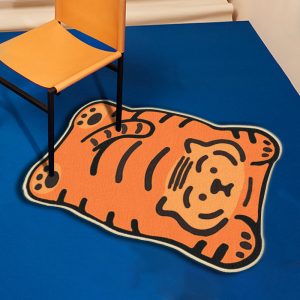 Hero Tiger cartoon cute soft floor mat