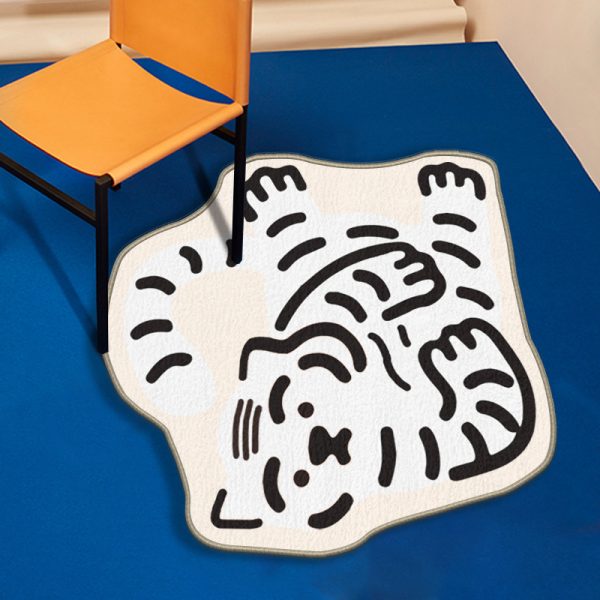 Hero Tiger cartoon cute soft floor mat