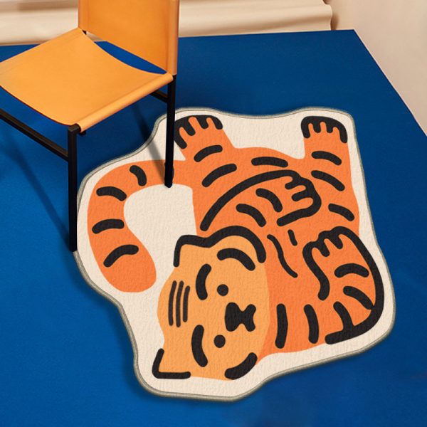 Hero Tiger cartoon cute soft floor mat