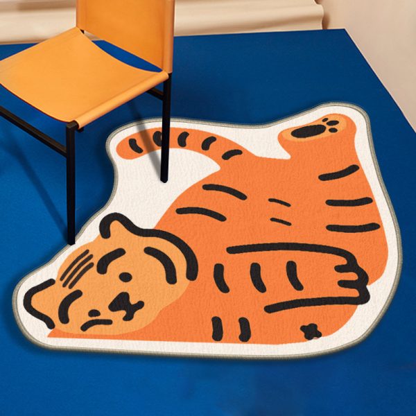 Hero Tiger cartoon cute soft floor mat