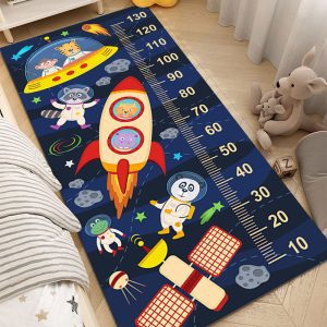 Kids cartoon height foot floor mat