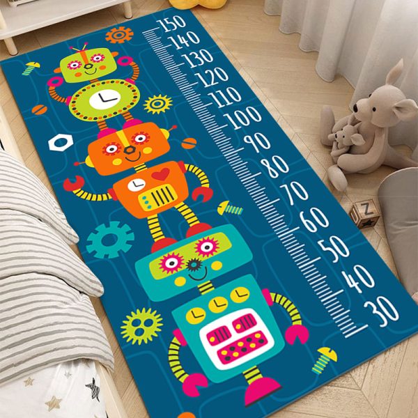 Kids cartoon height foot floor mat