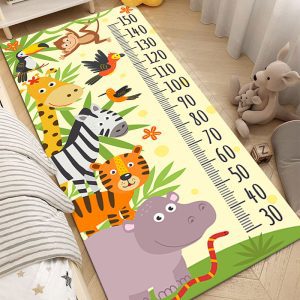 Kids cartoon height foot floor mat