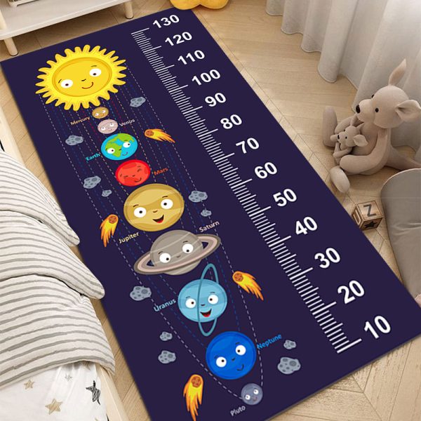 Kids cartoon height foot floor mat