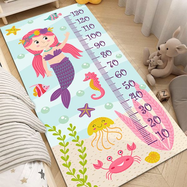 Kids cartoon height foot floor mat