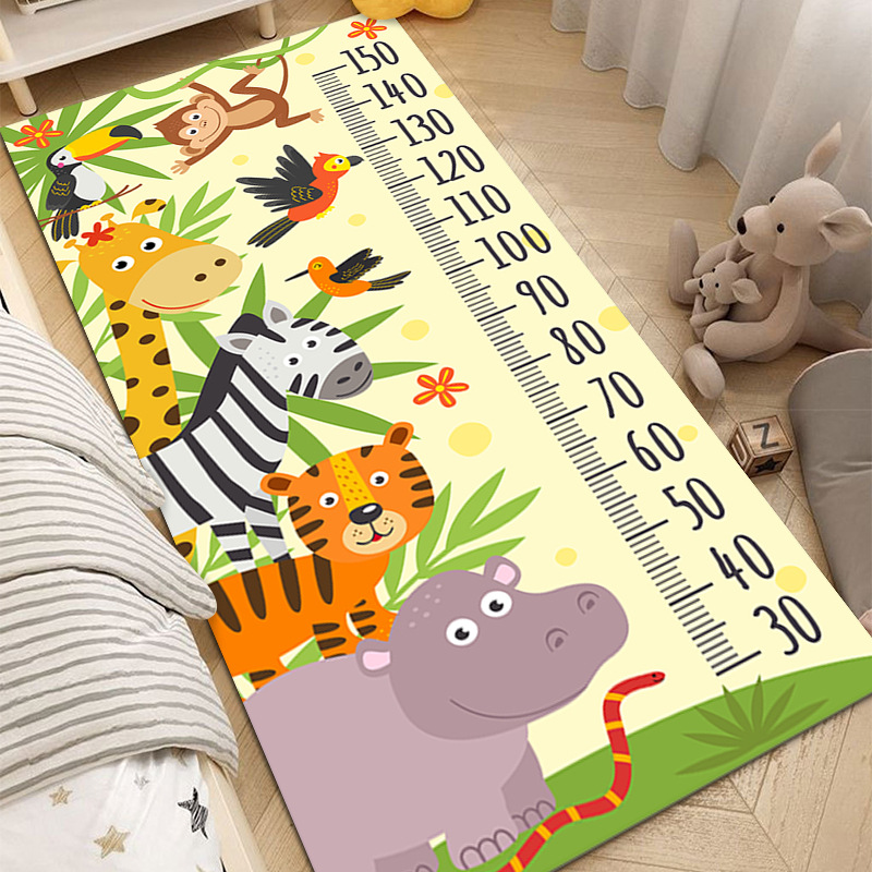 Kids cartoon height foot floor mat