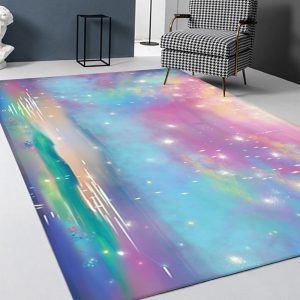 Cosmic starry sky soft absorbent bath mat