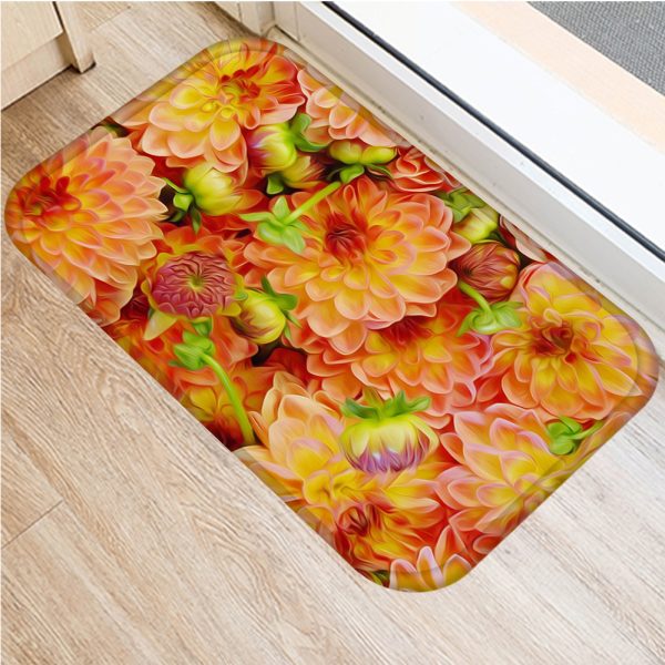 INS style Nordic modern minimalist floral floor mat