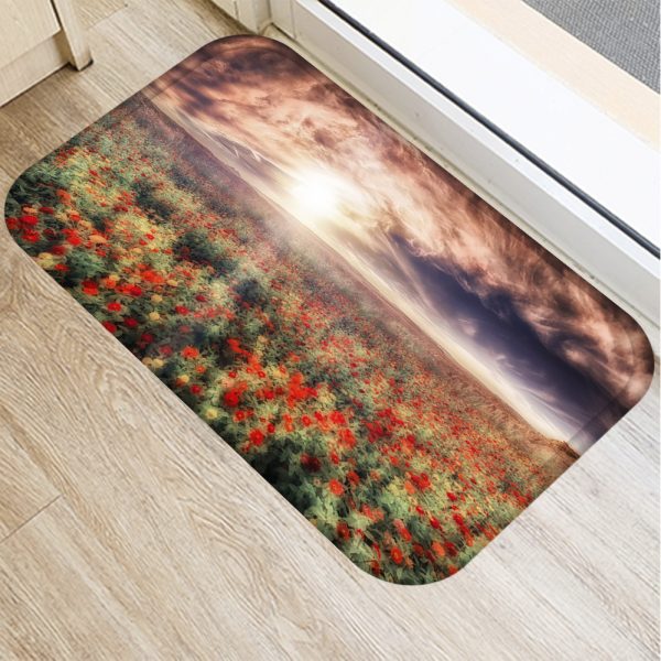 INS style Nordic modern minimalist floral floor mat