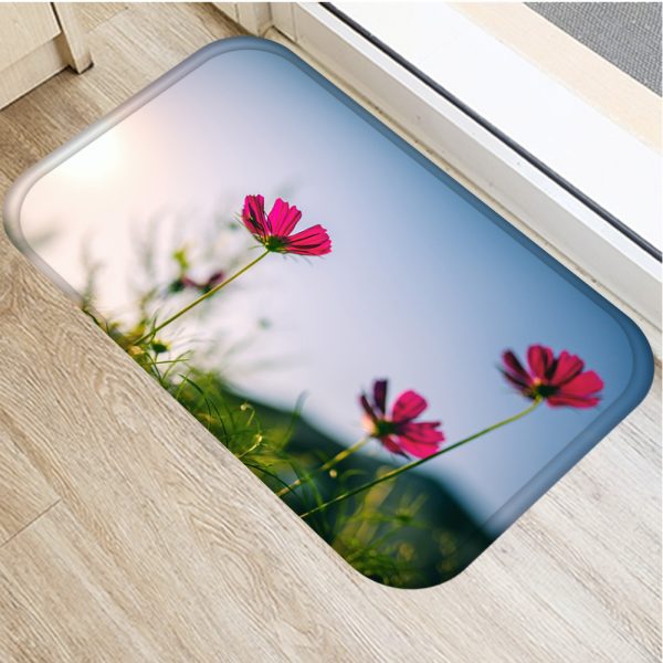 INS style Nordic modern minimalist floral floor mat