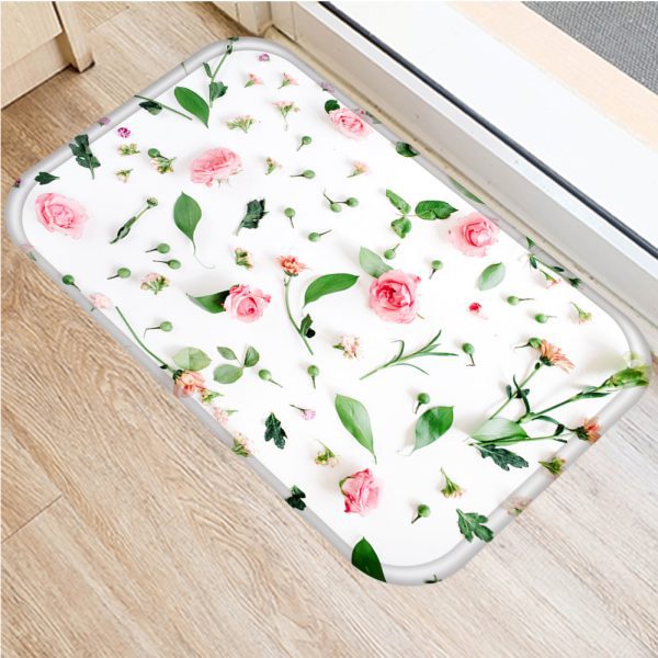 INS style Nordic modern minimalist floral floor mat