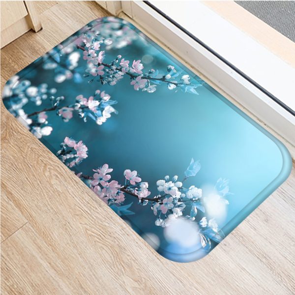 INS style Nordic modern minimalist floral floor mat