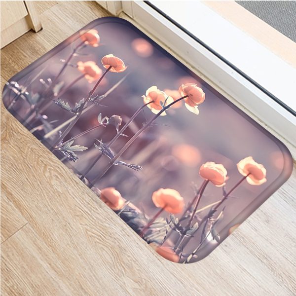 INS style Nordic modern minimalist floral floor mat