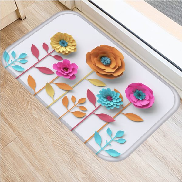 INS style Nordic modern minimalist floral floor mat