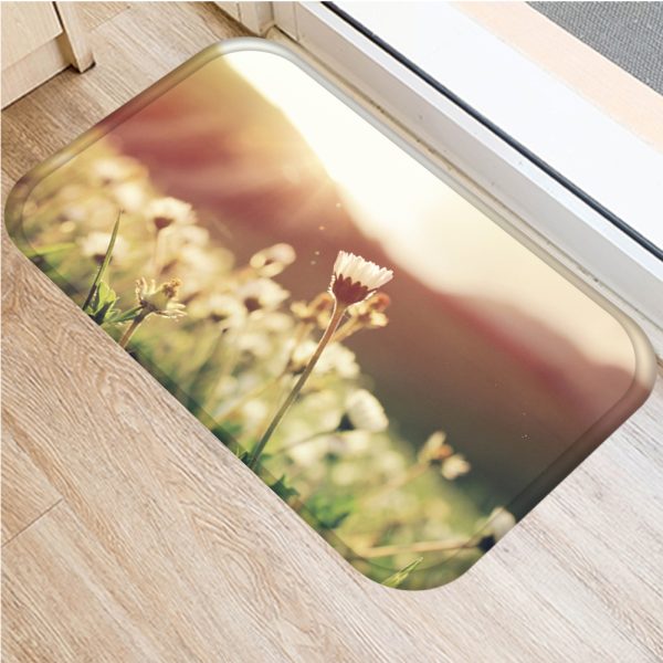 INS style Nordic modern minimalist floral floor mat