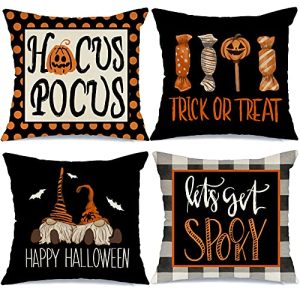 Halloween Throw Pillow Covers Hocus Pocus Pattern