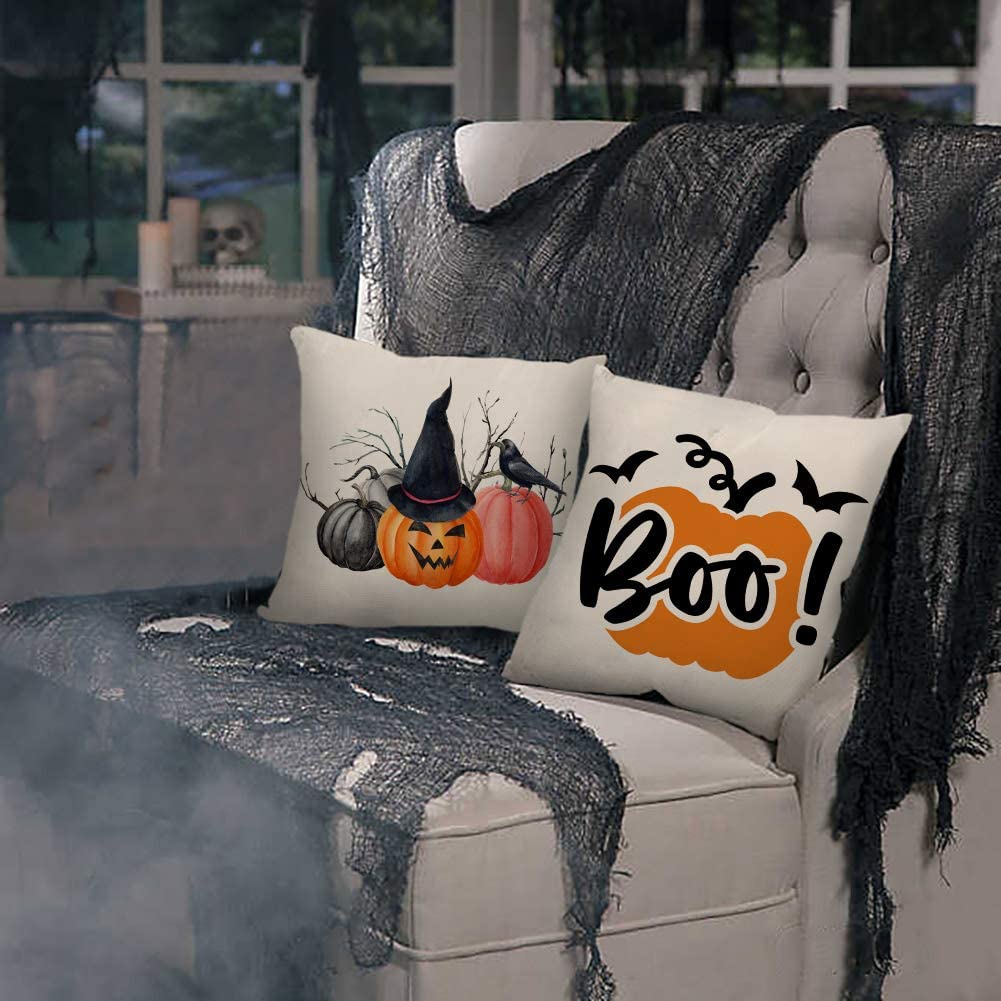 Halloween Pumpkin Pillow Covers   Tomatgo