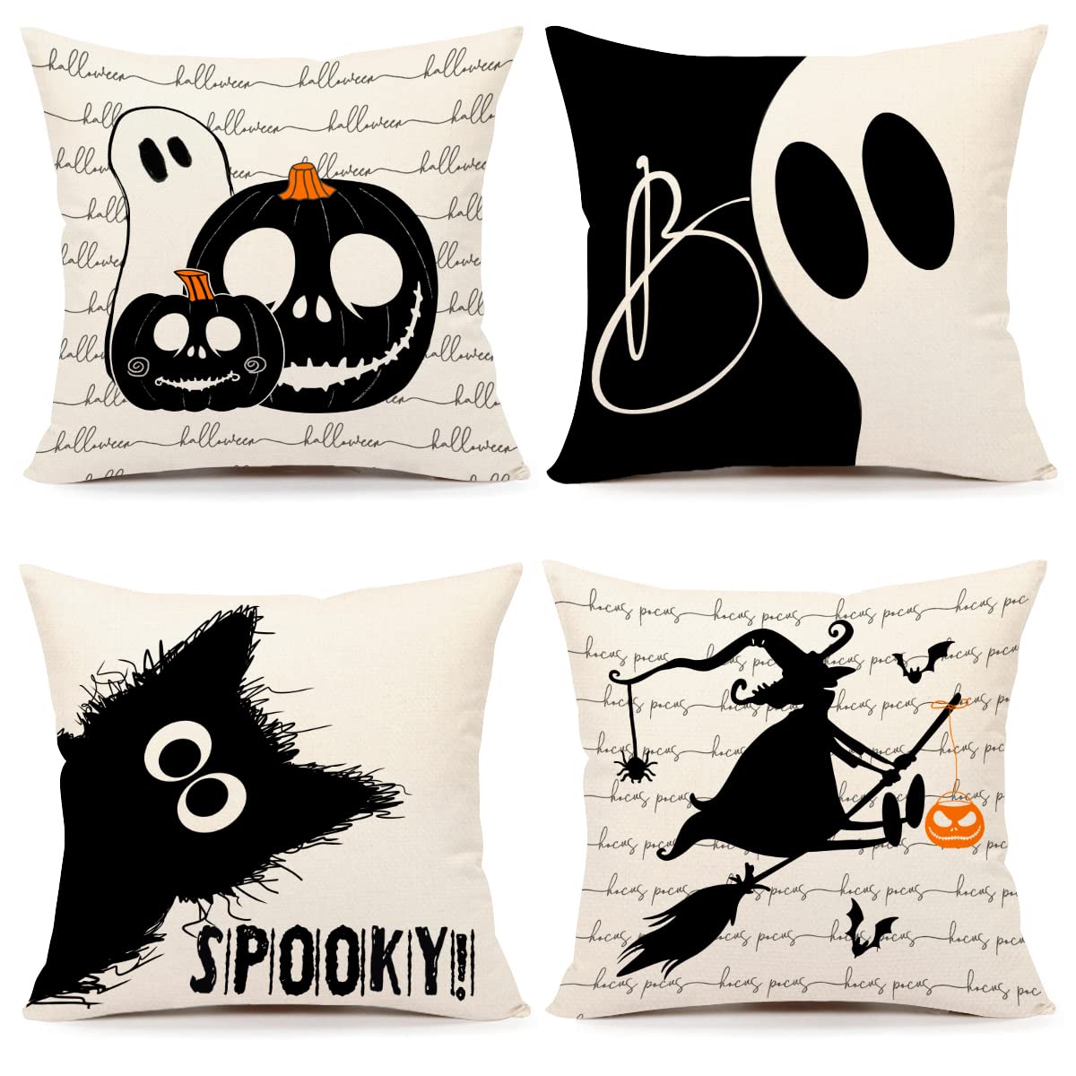 Halloween Decor Witch Pillow Covers