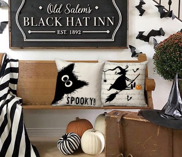 Halloween Decor Witch Pillow Covers