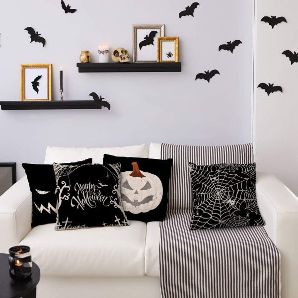 Halloween Pillow Cover Pumpkin Pattern