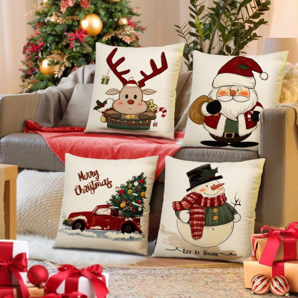 Christmas Santa Pillow Covers