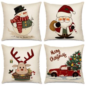 Christmas Santa Pillow Covers