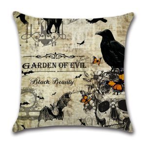 Pumpkin Goth Throw Pillow Covers