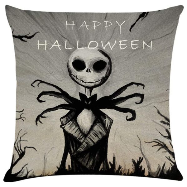 Halloween Skull Pillow Cushion Cover